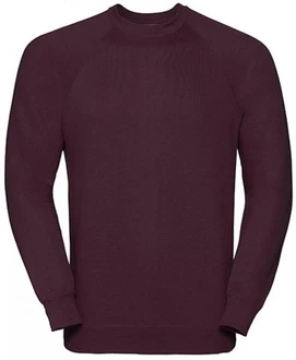 Russell Sweatshirt Raglan-Sweatshirt Dunkelrot/Lila/Bordeaux Russell Sweatshirt Raglan-Sweatshirt Dunkelrot/Lila/Bordeaux