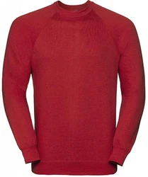 Russell Sweatshirt Raglan-Sweatshirt  Dunkelrot/Rot