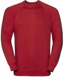Russell Sweatshirt Raglan-Sweatshirt  Dunkelrot/Rot