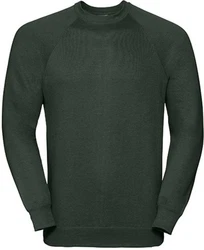 Russell Sweatshirt Raglan-Sweatshirt  Dunkelgrün/Grün