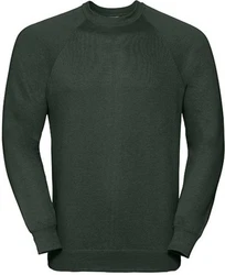 Russell Sweatshirt Raglan-Sweatshirt  Dunkelgrün/Grün