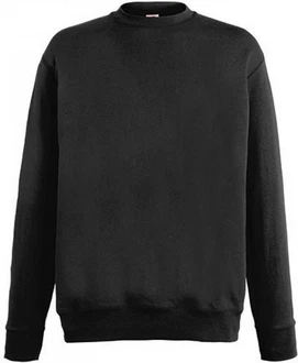 Fruit of the Loom Sweatshirt New Lightweight Set-In Sweat Schwarz/Dunkelgrau
