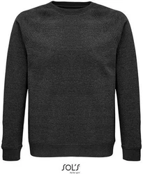 SOLS Sweatshirt Herren Sweat Space Unisex Sweatshirt Dunkelgrau/Grau