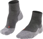 FALKE Wandersocken TK5 SHORT Hellgrau/Dunkelgrau/Rot/Grau
