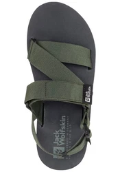 Jack Wolfskin Urban Entdeckung Belt Sandale Dunkelgrün/Grün