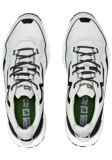 Jack Wolfskin DROMOVENTURE LOW Sneaker Weiß/Creme/Dunkelblau/Grün