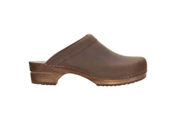 Sanita Wood Christian Clog Braun/Dunkelbraun
