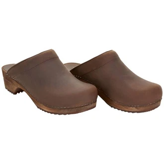 Sanita Wood Christian Clog Braun/Dunkelbraun