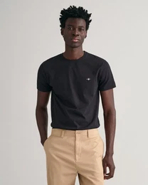 T-Shirt SLIM SHIELD SS T-SHIRT mit Logostickerei auf der Brust