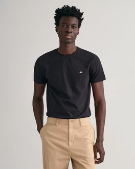 GANT T-Shirt Schwarz/Khaki/Beige/Braun