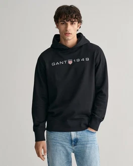 Gant Sweatshirt Hoodie PRINTED GRAPHIC HOODIE navy/dunkelrot/schwarz/wei