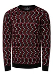 Rusty Neal Strickpullover Design Dunkelrot/Bordeaux/Rot/Braun