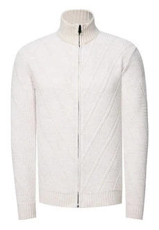 Rusty Neal Strickjacke mit Stehkragen