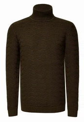 Rusty Neal Rollkragenpullover Dunkelgrün/Grün