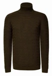 Rusty Neal Rollkragenpullover Dunkelgrün/Grün