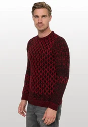 Rusty Neal Strickpullover Dunkelrot/Bordeaux/Rot