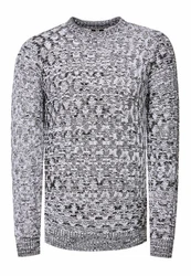 Rusty Neal Strickpullover Grau/Hellgrau