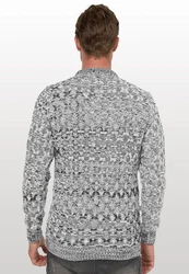 Rusty Neal Strickpullover Grau/Hellgrau