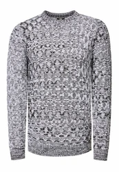 Rusty Neal Strickpullover Grau/Hellgrau