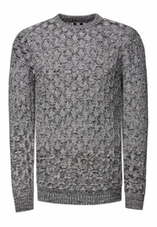 Rusty Neal Strickpullover Grau/Dunkelgrau/Hellgrau