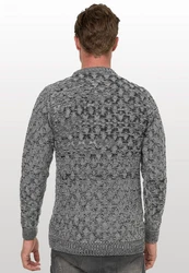 Rusty Neal Strickpullover Grau/Dunkelgrau/Hellgrau