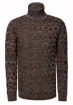 Rusty Neal Strickpullover Khaki/Dunkelgrün/Dunkelrot/Braun
