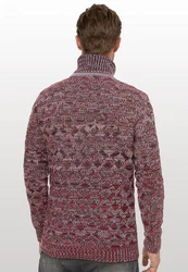 Rusty Neal Strickpullover Dunkelrot/Bordeaux/Rot