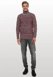 Strickpullover mit angesagtem Karo-Design