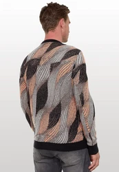 Rusty Neal Strickpullover Braun/Beige/Grau/Gelb/Orange/Mischfarben/Rosa