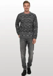 Rusty Neal Strickpullover Grau/Dunkelgrau/Schwarz/Blau/Braun