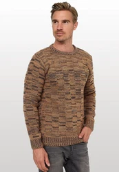 Rusty Neal Strickpullover Beige/Khaki/Braun
