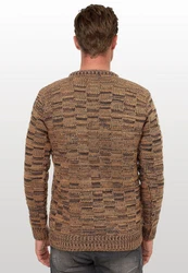 Rusty Neal Strickpullover Beige/Khaki/Braun