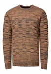 Rusty Neal Strickpullover Beige/Khaki/Braun