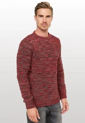 Rusty Neal Strickpullover Dunkelrot/Rot/Bordeaux