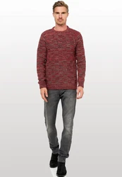Rusty Neal Strickpullover Dunkelrot/Rot/Bordeaux