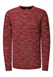 Rusty Neal Strickpullover Dunkelrot/Rot/Bordeaux