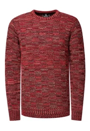 Strickpullover mit dezenter Musterung und Strick-Design