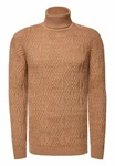 Rusty Neal Rollkragenpullover Braun/Beige