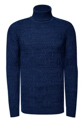 Rusty Neal Rollkragenpullover Dunkelblau/Blau