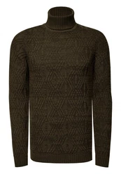 Rusty Neal Rollkragenpullover Dunkelgrün/Grün