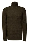 Rusty Neal Rollkragenpullover Dunkelgrün/Grün