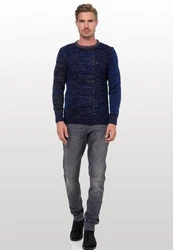 Rusty Neal Strickpullover Blau/Dunkelblau/Hellblau