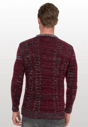 Rusty Neal Strickpullover Dunkelrot/Bordeaux