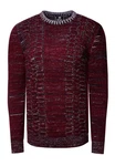 Rusty Neal Strickpullover Dunkelrot/Bordeaux