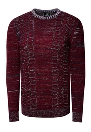 Strickpullover mit meliertem Design