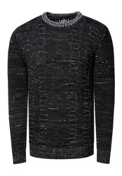 Rusty Neal Strickpullover Schwarz/Dunkelgrau/Grau/Blau/Dunkelblau/Hellblau