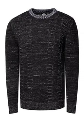 Rusty Neal Strickpullover Schwarz/Dunkelgrau/Grau/Blau/Dunkelblau/Hellblau