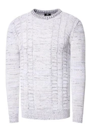 Strickpullover mit meliertem Design