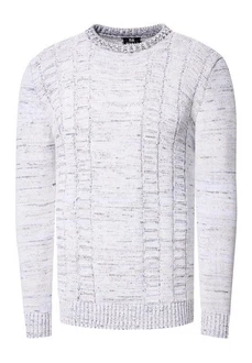Rusty Neal Strickpullover Grau/Weiß/Creme