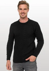 Rusty Neal Strickpullover Schwarz